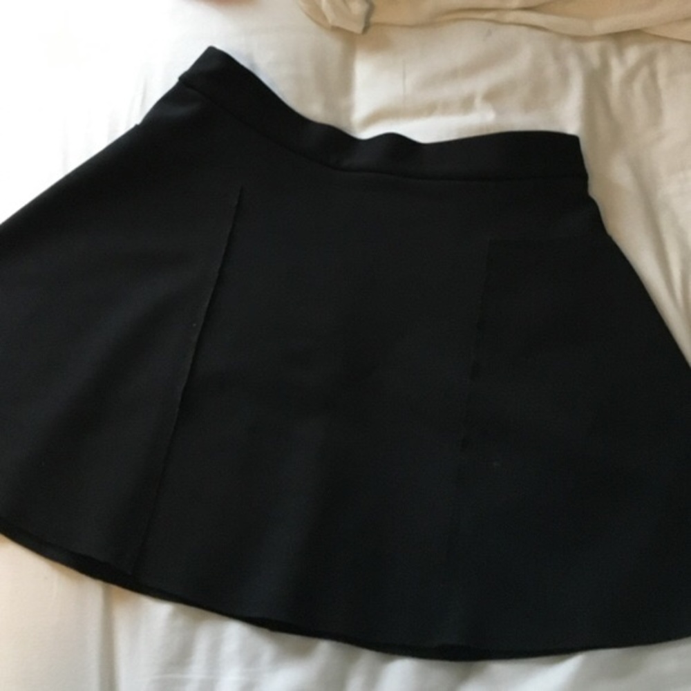 TOPSHOP Black Scuba Skirt 12